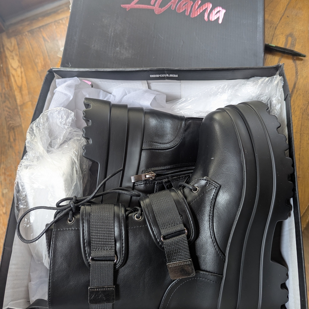 Chunky Black Platform Boots